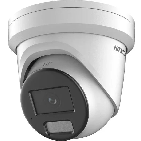 HIKVISION 4 MP SMART HYBRID LIGHT WITH COLORVU FIXED TURRET NETWORK CAMERA 2.8MM TWO-WAY AUDIO DS-2CD2347G2H-LISU/SL