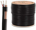 100 METER RG59 PLUS 2CORE CCTV CABLE REEL SHOTGUN CABLE – WOODEN REEL